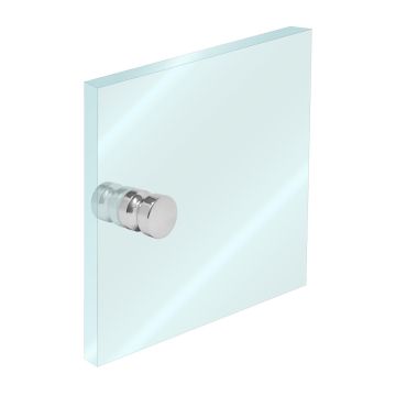 Perilla para puerta de cristal 30 x 30 cromo K-247 Axcent