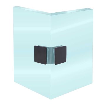 Clip vidrio-vidrio a 90° negro mate K-508N Axcent