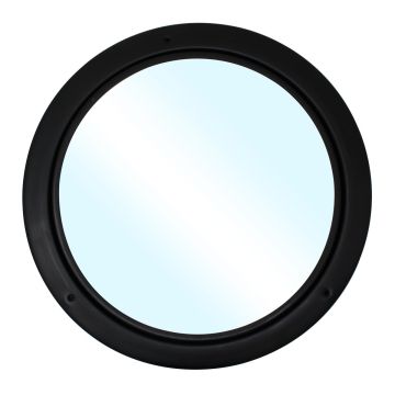 Mirilla de aluminio negro para cocina grande