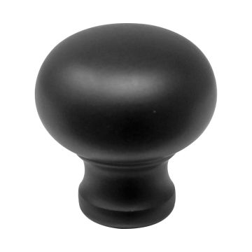 Jaladera botón 25 mm Negro mate 079-1612 Herrasa