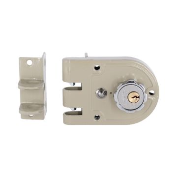 Cerradura de sobreponer para puertas corredizas izquierda 625-DC / SI Austral