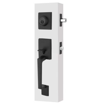 Cerradura para entrada principal negra Nápoles / Tampico MX6637 Phillips