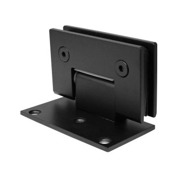 Bisagra muro a vidrio desfasada a 90° negro mate SH310-B Axcent