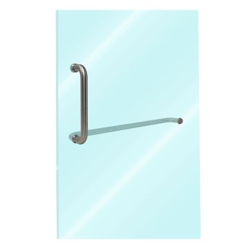 Jaladera con toallero satinado SH-530 Axcent