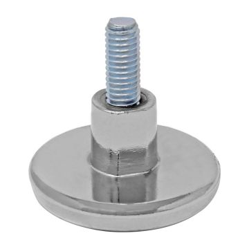 Nivelador níquelado con tornillo de 3/8" x 50 mm tipo knoll 166026 Rish