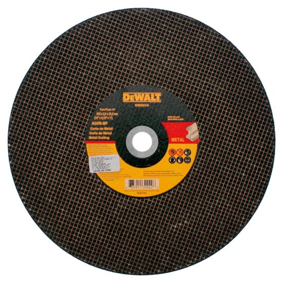 Disco para corte de metal 14" DW0014 DeWalt