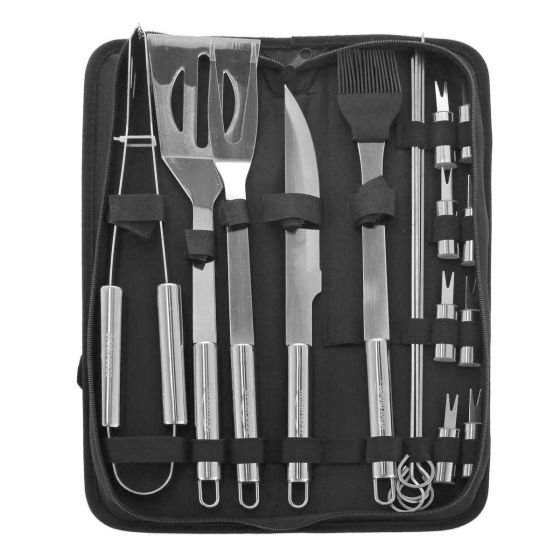 Accesorios de Utensilios para BBQ 18 piezas 10583 Deco Hogar