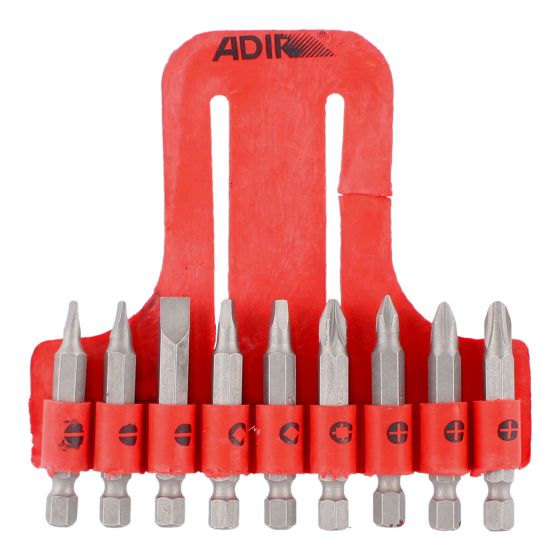 Juego 9 puntas 2" con organizador para cinturón 10602 Adir