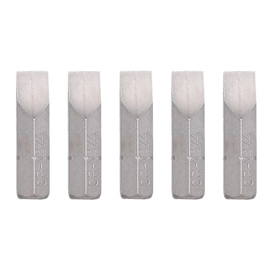 Juego de 5 puntas 1/4" Planas 1" 10608 Adir 