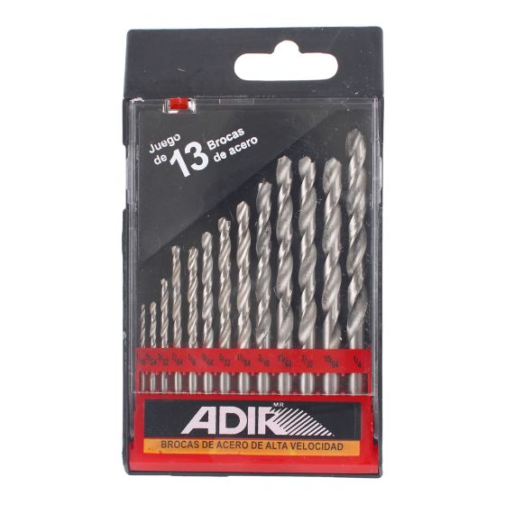 Juego de 13 brocas de alta velocidad 111 Adir