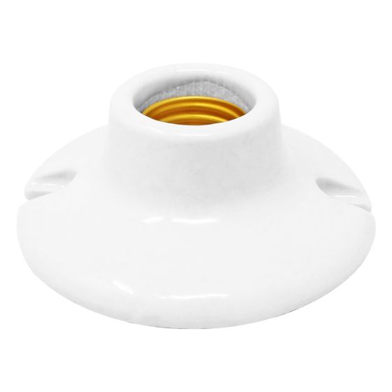 Portalámpara de porcelana base redonda 1145 Adir