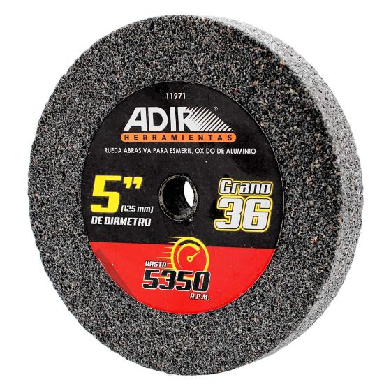 Rueda abrasiva para esmeril 5" grano 36 11971 Adir