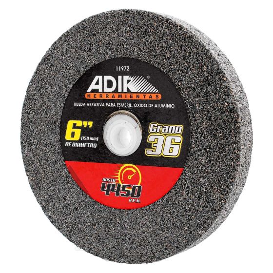 Rueda abrasiva para esmeril 6" grano 36 11972 Adir