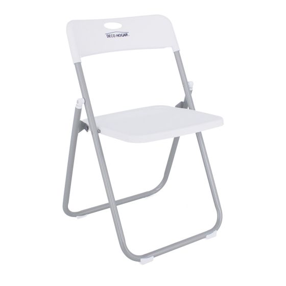 Silla plegable blanca 12133 Deco Hogar