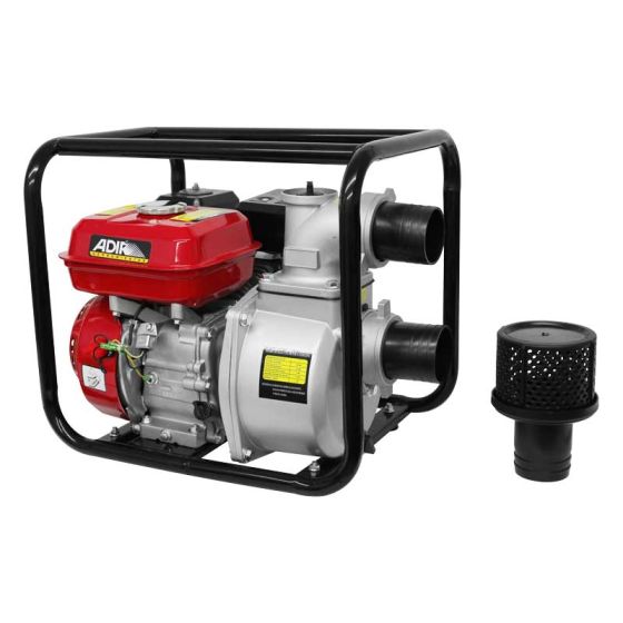 Motobomba autocebante para agua con motor a gasolina 7.5 HP 126 Adir