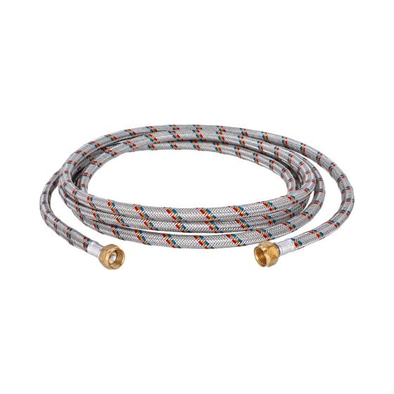 Manguera de aluminio de 4 metros para gas con conexiones de latón 1301 Adir