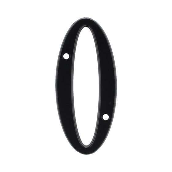 Número "0" de latón sólido 4" Negro 13656 Adir