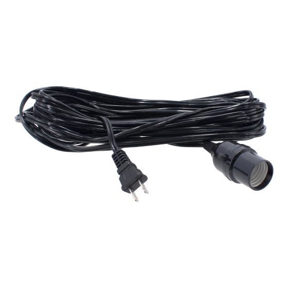 Extensión negra con socket e interruptor 10 m 13828 Adir