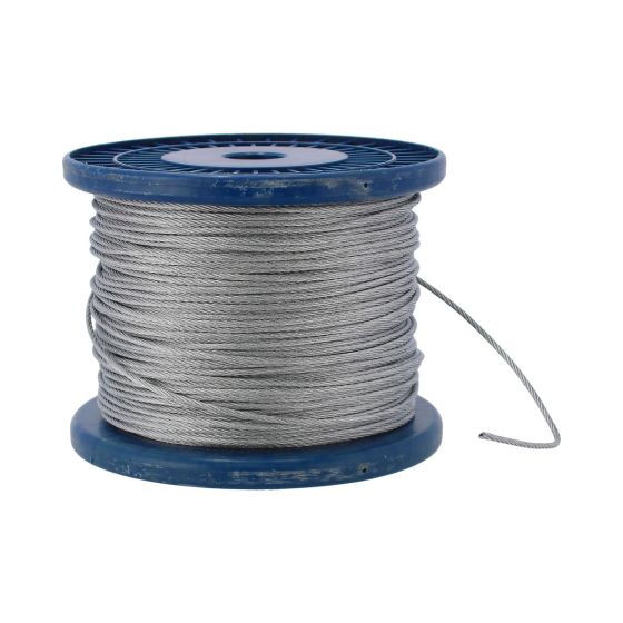 Cable de acero sin forro galvanizado 3/32" x 150 metros 13909 Adir