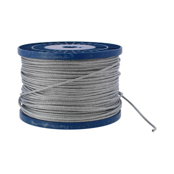 Cable de acero sin forro galvanizado 1/8" x 150 metros 13910 Adir