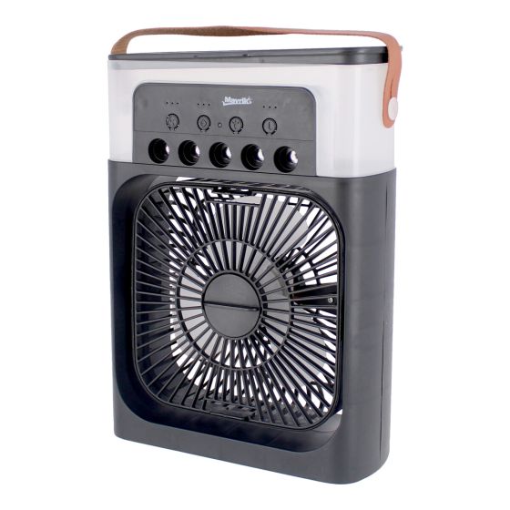 Ventilador y enfriador de aire portátil 2 en 1 negro 14455 Adir
