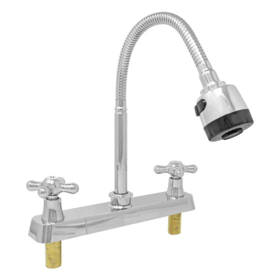 Mezcladora 8" para fregadero cuello flexible 16015 Maxflu