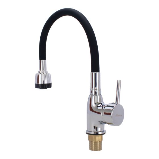 Monomando para fregadero con cuello flexible 16023 Maxflu