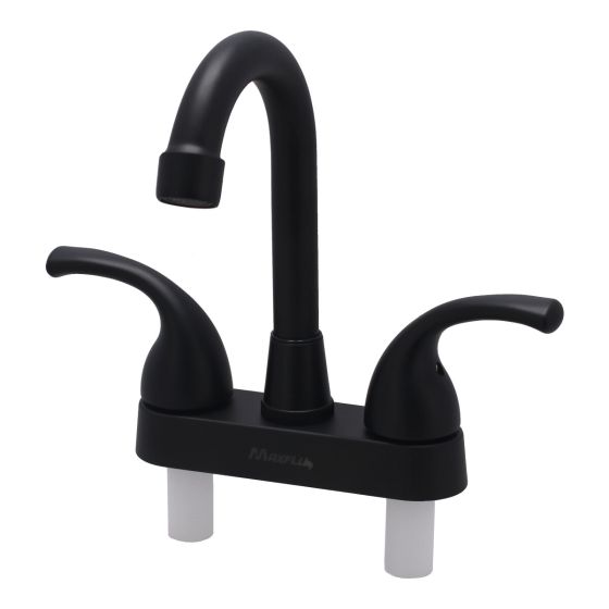 Mezcladora 4" para lavabo negro 16035 Maxflu