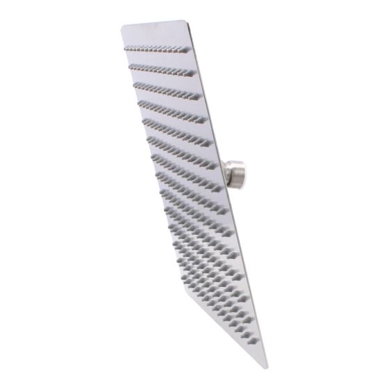 Regadera metálica cuadrada 10" Satin semi mate 16105 Maxflu