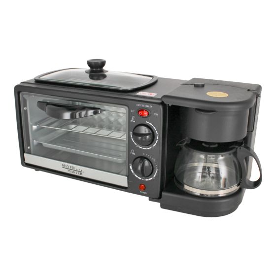 Horno desayunador eléctrico 3 en 1 17051 Silver Master