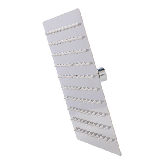 Regadera metálica cuadrada 10" cromo 2378 Maxflu