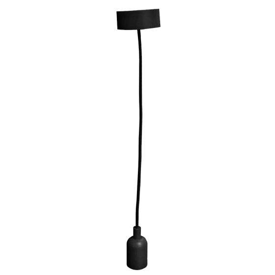 Luminario colgante tipo socket Negro 4226 Adir