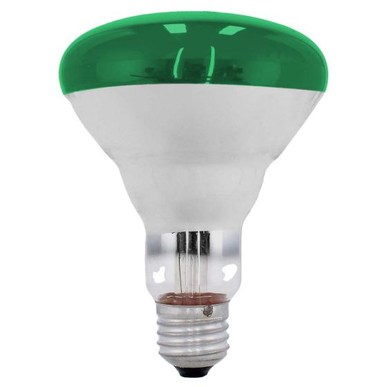 Lámpara incandescente tipo reflector BR30 75 W Verde 6008 Adir
