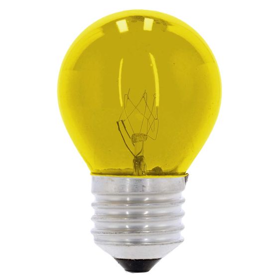 Lámpara incandescente decorativa G-45 7 W Amarillo 6052 Adir