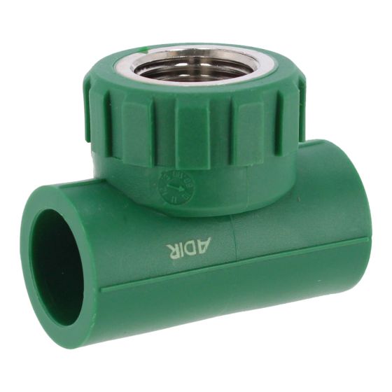 Tee PPR Rosca Central Hembra 20 mm x 1/2" 7137 Maxflu