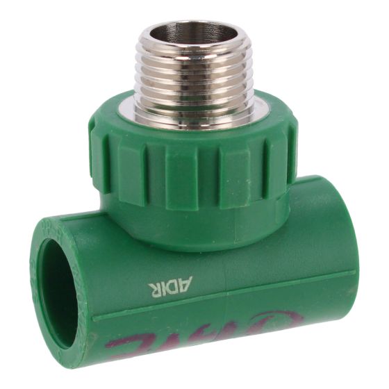 Tee PPR Rosca Central Macho 20 mm x 1/2" 7140 Maxflu