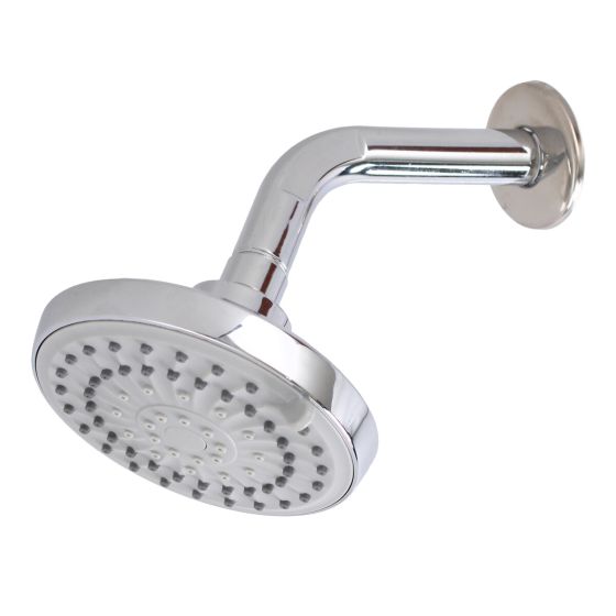 Regadera cabeza redonda 7.8" con 5 cambios de rocío 9213 Adir