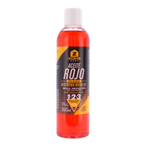 Aceite rojo para maderas 255 ml ZOMS