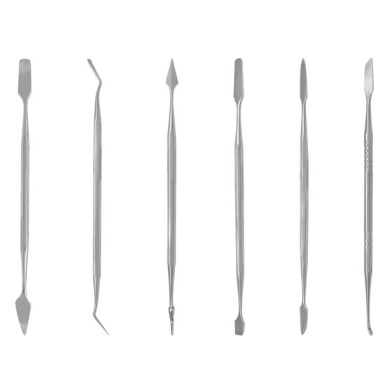 Kit de espátulas hobby punta doble 6 piezas 245510 OBI