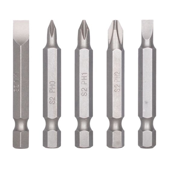 Juego de 5 puntas Phillips y Planas combinadas largo 50 mm 7PDPLCOMB501 Bellota