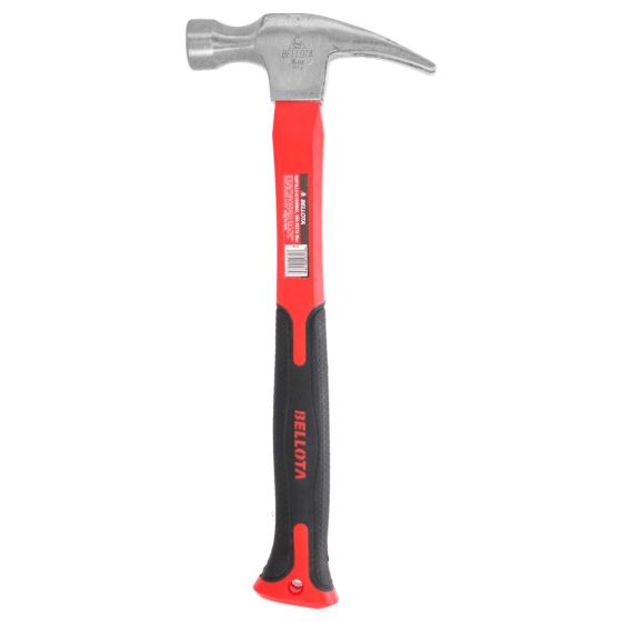 Martillo octagonal uña recta con mango de fibra de vidrio 16 Oz 7OHFGS16 Bellota