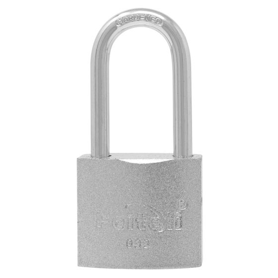 Candado de hierro gancho largo gris E2L 32 mm Feiteli