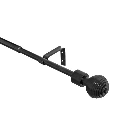 Cortinero ajustable mediano negro Centro Novacort