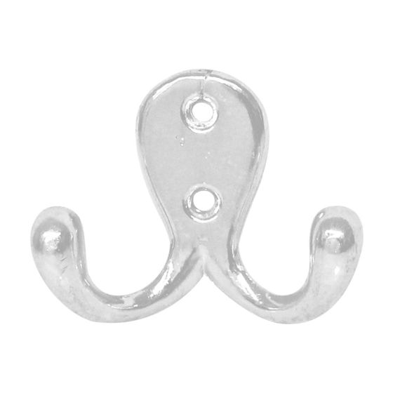 Perchero doble cromo Lusar