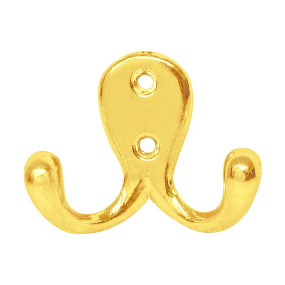 Perchero doble latonado Lusar