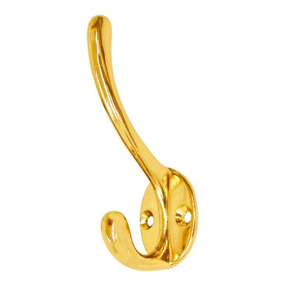 Perchero doble #2 latonado Lusar