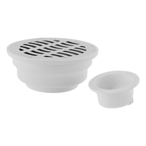 Coladera Universal con Válvula Anti-Retorno con rejilla cromada CONAPLAS