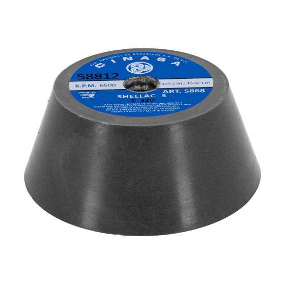 Rueda tipo copa para pisos 5" C320 Shellac 3 5868 Cinasa