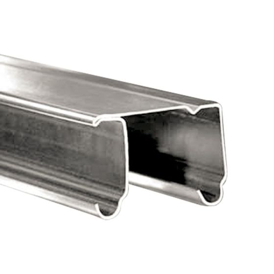 Riel de acero zincado de 2mts para herraje U-20 Ducasse