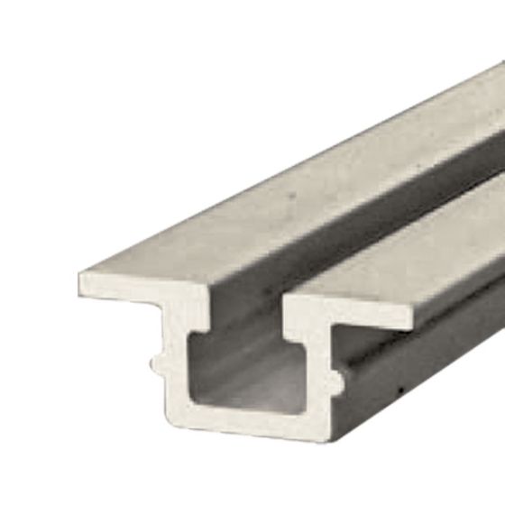 Riel simple embutido 2mts CX Ducasse